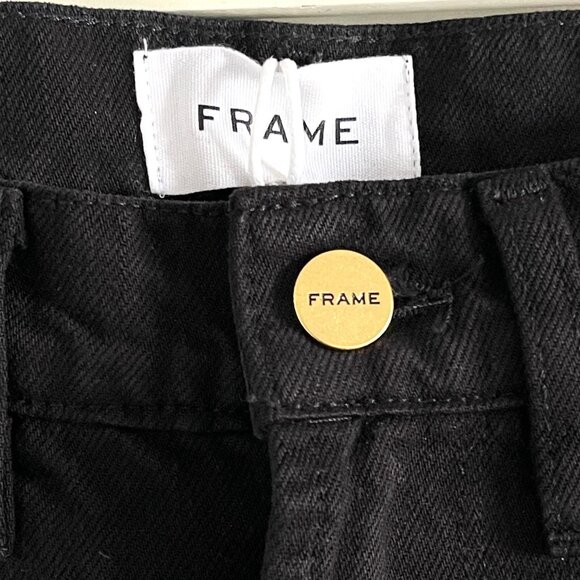New Frame Le Baggy Palazzo Jeans in Film Noir Size 26 - Picture 8 of 14